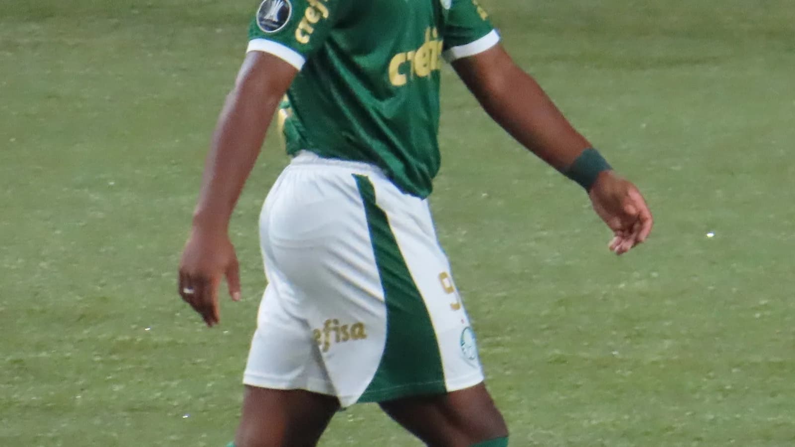 Endrick em campo com a camisa do Palmeiras, antes da transferência ao Real Madrid (foto de arquivo)