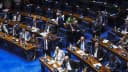 Plenário do Senado Federal durante sessão desta terça-feira (1º), véspera da votação da PEC da Segurança na CCJ