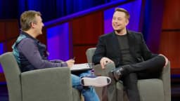 Elon Musk durante entrevista na conferência TED, foto de arquivo