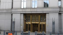 Fachada do Tribunal Distrital dos Estados Unidos para o Distrito Sul de Nova York, em Manhattan