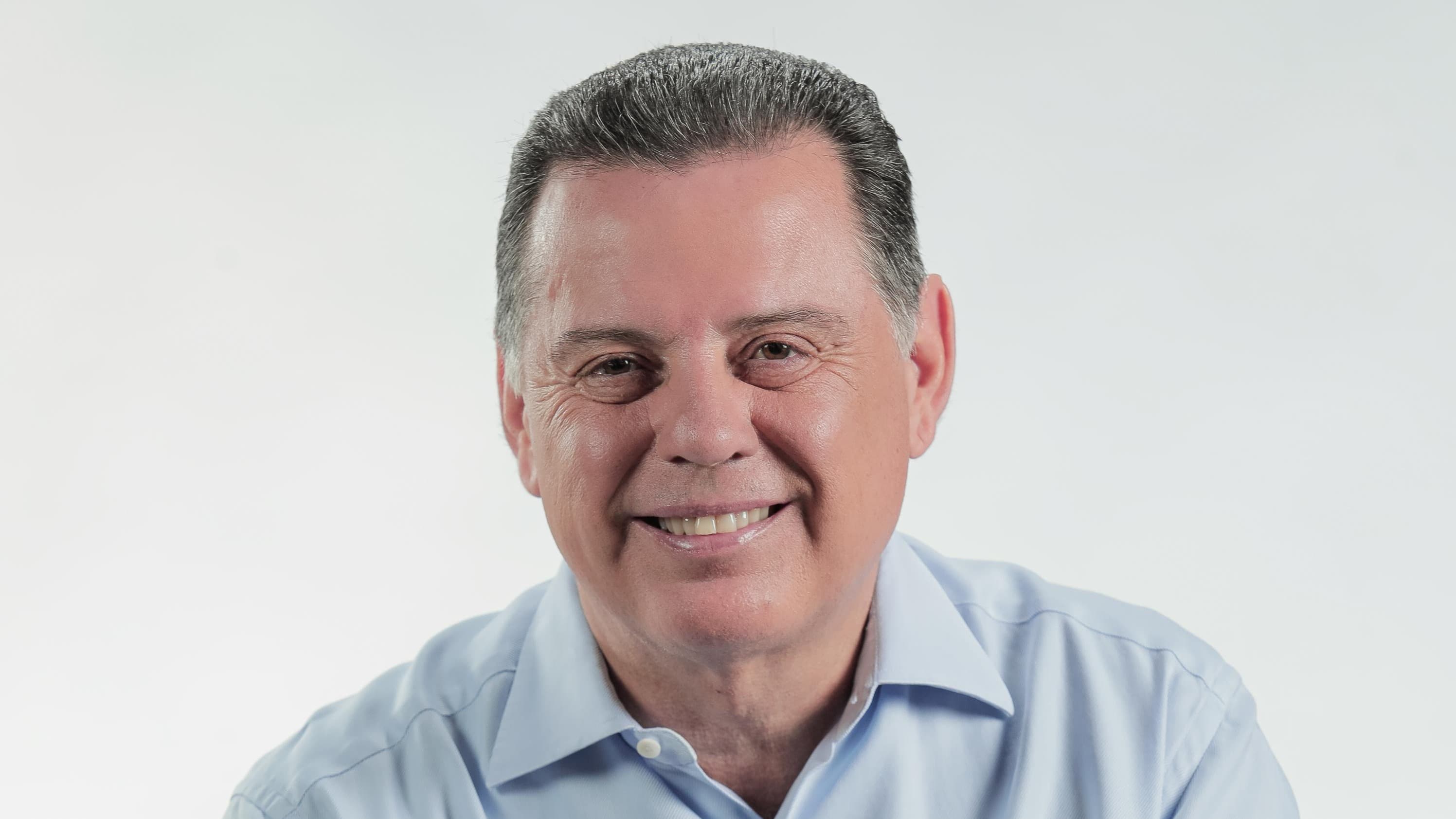 Marconi Perillo (PSDB), retrato institucional; ele aparece em segundo lugar na pesquisa para o governo de Goiás