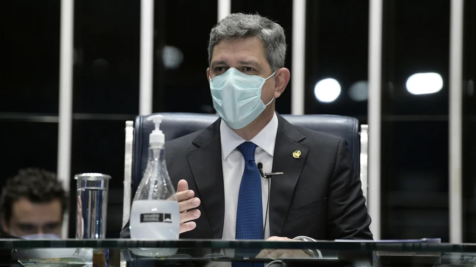 Senador Rogério Carvalho (PT-SE) durante sessão no Senado Federal