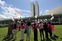 Imagem ilustrativa: A Frente Parlamentar de Prevenção, Diagnóstico e Tratamento do Câncer promove nesta quarta-feira (3), em frente ao Congresso Nacional, um ato pelo Dia Mundial d
