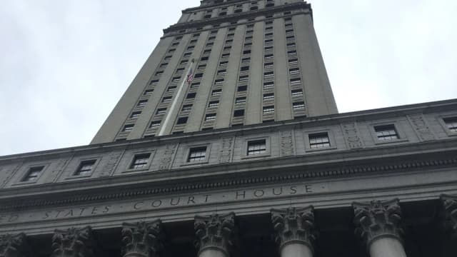 Fachada do tribunal federal em Manhattan, sede da Corte Distrital Sul de Nova York