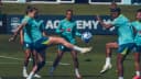 Imagem de arquivo mostra jogadoras da seleção brasileira feminina durante treino