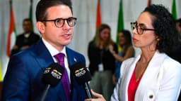 Hugo Motta, presidente da Câmara dos Deputados, concede entrevista coletiva