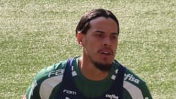 Gustavo Gómez, zagueiro do Palmeiras, durante treino (foto de arquivo, agosto de 2024)