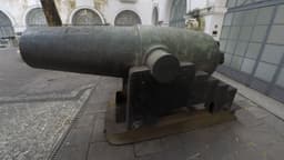 Canhão El Cristiano, troféu da Guerra do Paraguai, exposto no Pátio dos Canhões do Museu Histórico Nacional, no Rio de Janeiro
