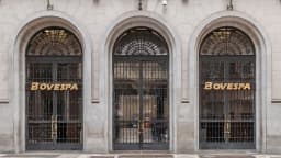 Fachada do prédio da Bovespa, em São Paulo
