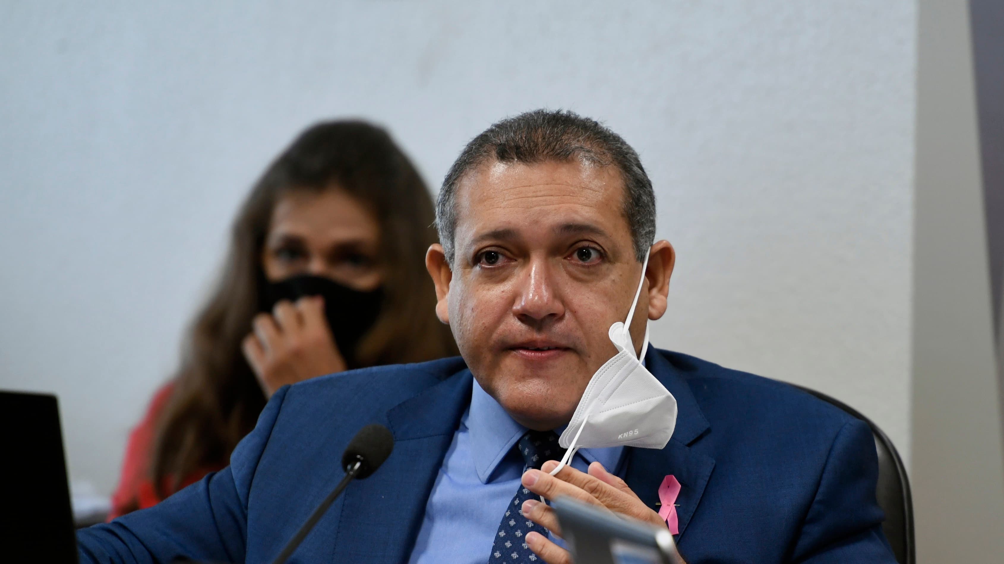 Kassio Nunes Marques, presidente do TSE, em sabatina no Senado, foto de arquivo