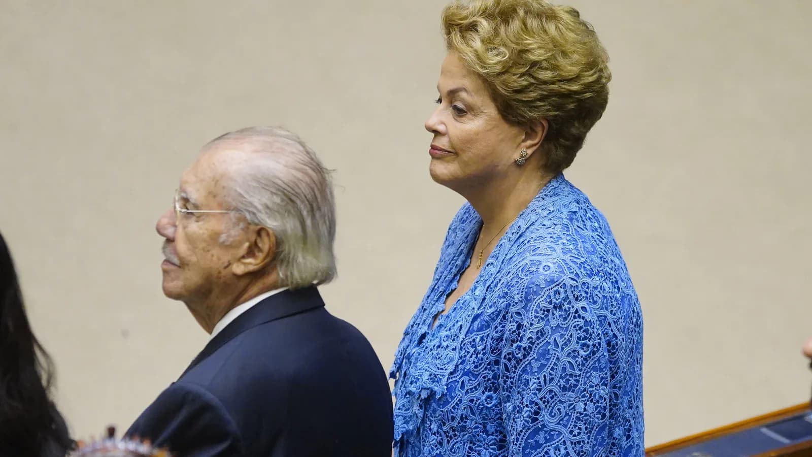 Dilma Rousseff durante cerimônia de posse presidencial em Brasília
