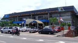 Fachada de delegacia de Polícia Civil, foto de arquivo ilustrativa
