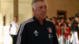 O técnico italiano Carlo Ancelotti, que comanda a seleção brasileira contra a Índia
