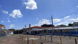 Fachada da Casa Dom Inácio de Loyola, em Abadiânia (GO)