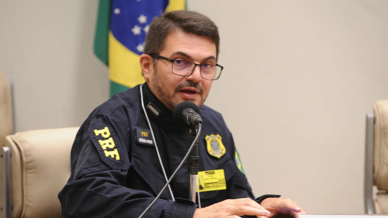 Coordenador-geral de segurança da PRF fala em seminário sobre os 18 anos da Lei Seca, na Câmara dos Deputados