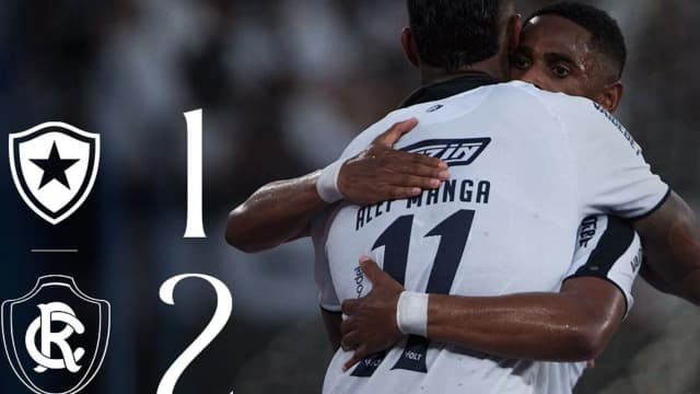 Jogadores de Remo e Botafogo em confronto anterior pelo Brasileirão (foto de arquivo)