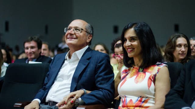 Vice-presidente Geraldo Alckmin, que acompanha as negociações comerciais entre Brasil e EUA, em evento público