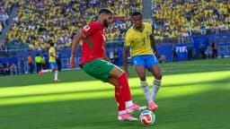 Gabriel Magalhães em ação pela Seleção Brasileira na Copa do Mundo de 2026