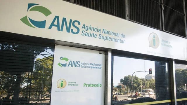 Fachada da Agência Nacional de Saúde Suplementar no Rio de Janeiro