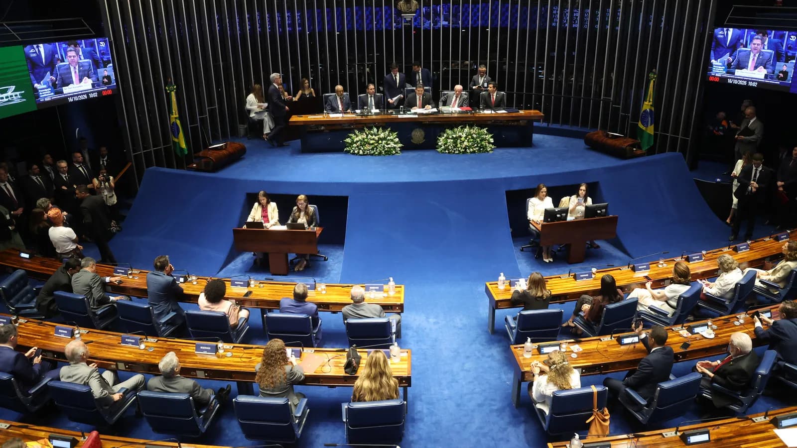 Sessão no plenário do Congresso Nacional, em Brasília
