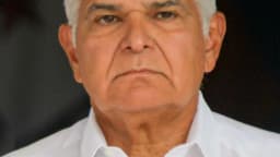 Retrato do presidente do Panamá, José Raúl Mulino