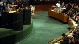 Lula discursa no púlpito da Assembleia Geral da ONU, em foto de arquivo de 2007