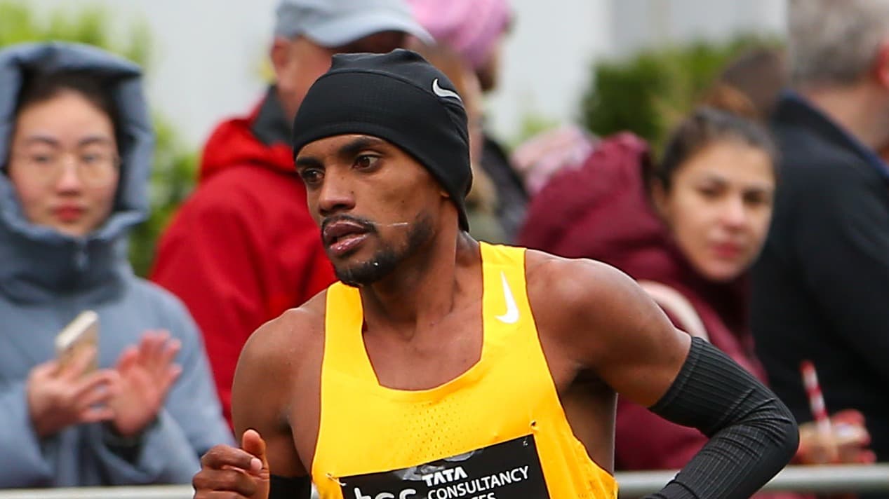 Daniel do Nascimento correndo a Maratona de Londres de 2024, em foto de arquivo anterior à suspensão e ao desaparecimento