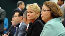 Xuxa Meneghel participa de reunião na Câmara dos Deputados em foto de arquivo