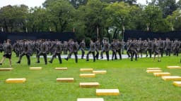 Formatura de curso da Brigada Militar do Rio Grande do Sul, foto de arquivo