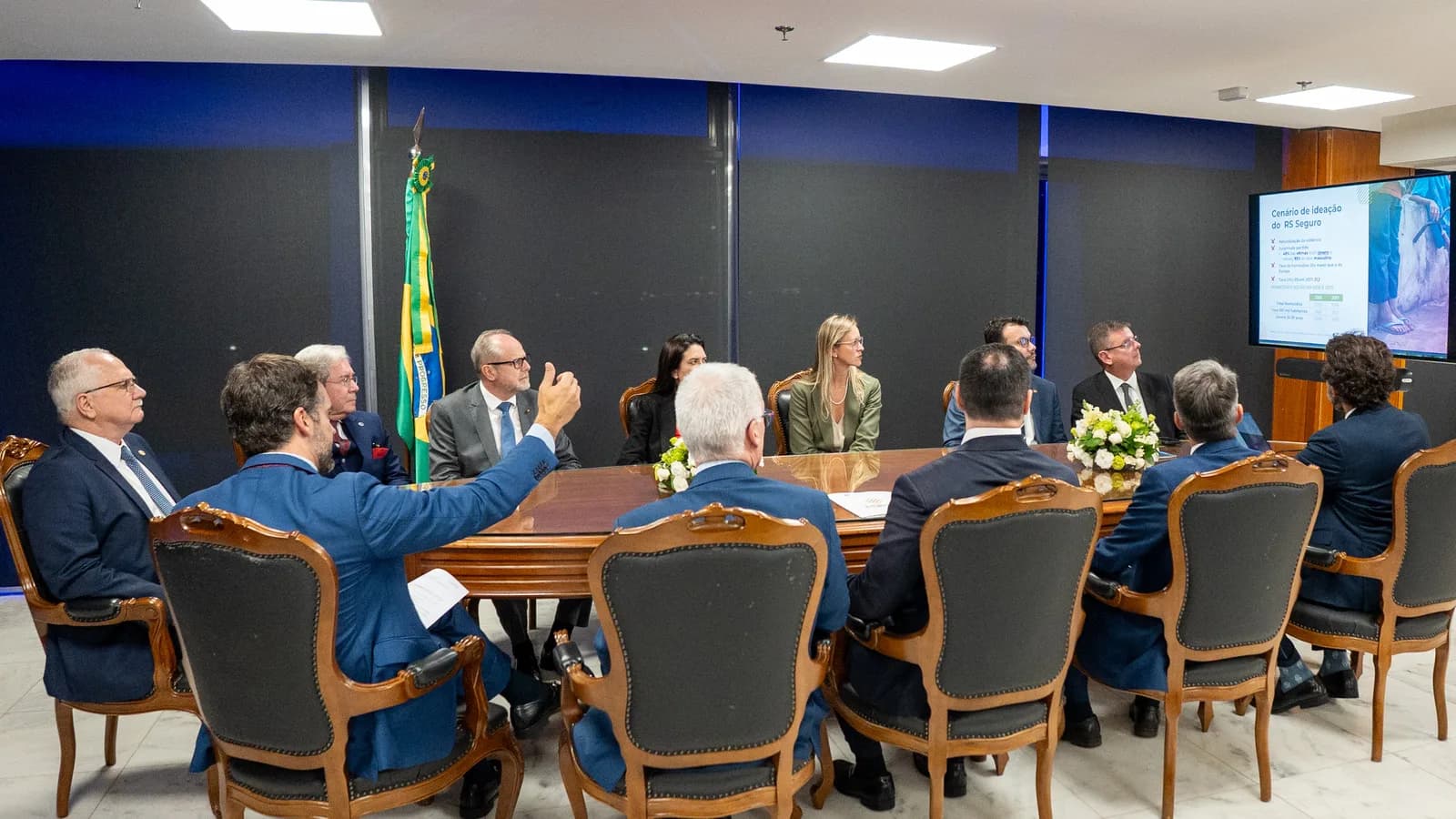 O ministro Edson Fachin, presidente do STF, em audiência oficial