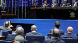 Plenário do Senado Federal durante sessão sobre a tramitação da PEC da escala 6x1
