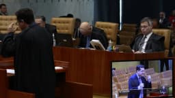 Sessão no plenário do Supremo Tribunal Federal, em Brasília