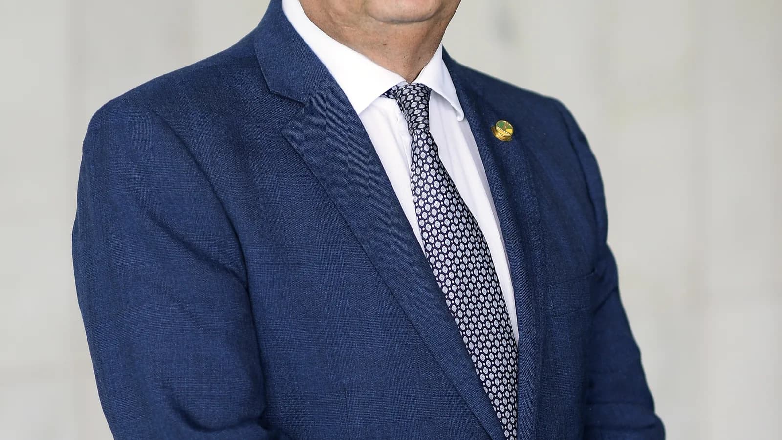 O senador Rogério Marinho, coordenador da campanha de Flávio Bolsonaro, em evento oficial
