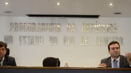 Coletiva de imprensa no Ministério Público Federal do Rio sobre operação de lavagem de dinheiro (imagem de arquivo de 2016, ilustrativa, não é desta investigação)