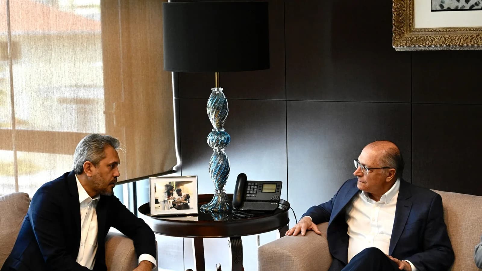 Elmano de Freitas em encontro com o vice-presidente Geraldo Alckmin, em Brasília