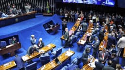 Plenário do Senado Federal durante sessão