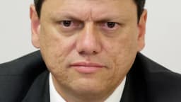Tarcísio de Freitas em foto de arquivo de 2019, quando era ministro da Infraestrutura; hoje governador de SP e candidato à reeleição