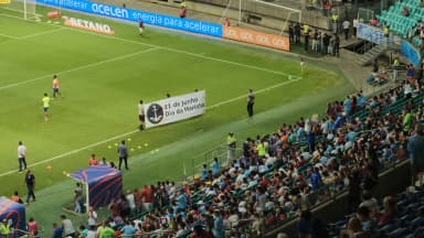 Torcida lota a Arena Fonte Nova em jogo do Bahia (foto de arquivo do estádio)