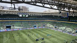 Allianz Parque, estádio do Palmeiras, em foto de arquivo de agosto de 2025; o jogo de volta contra o Fortaleza foi disputado na Arena Pantanal, em Cuiabá