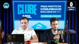 Renan Santos, candidato do Missão à Presidência, em transmissão ao vivo com Kim Kataguiri