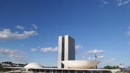 Congresso Nacional visto da Esplanada dos Ministérios, em Brasília, imagem de arquivo da região central da capital
