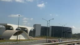Vista da Cidade Administrativa de Minas Gerais, sede do governo estadual, em Belo Horizonte