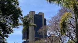 Fachada do edifício-sede do Banco Central do Brasil, em Brasília