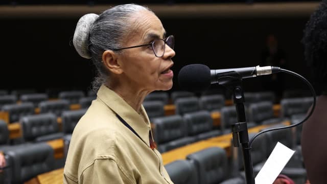 Marina Silva discursa em plenário na Câmara dos Deputados