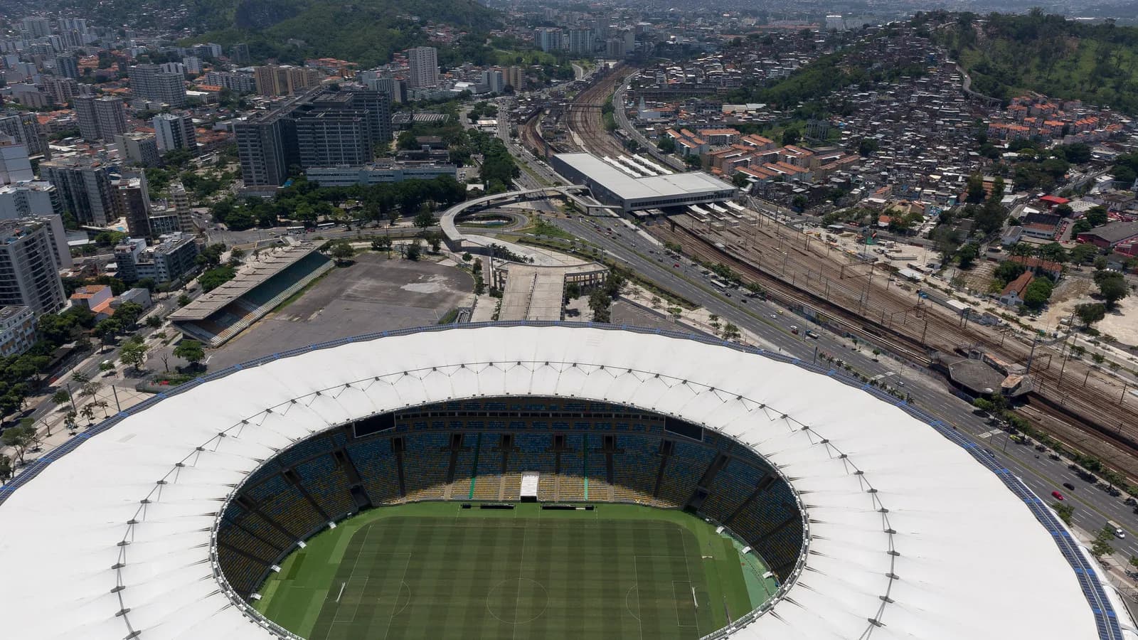Vista aérea do Maracanã, no Rio de Janeiro, em imagem de arquivo