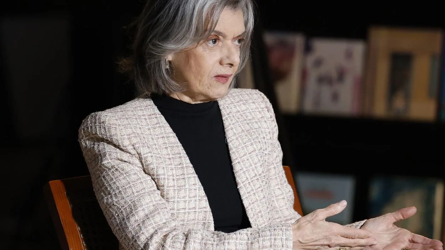 A ministra Cármen Lúcia, do STF, durante entrevista