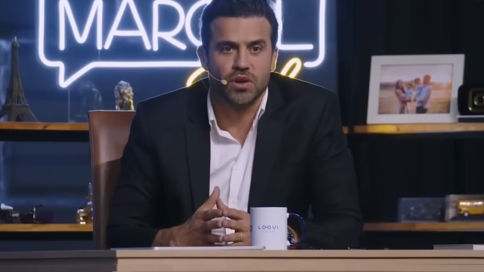 Pablo Marçal durante entrevista em seu programa Marçal Talks