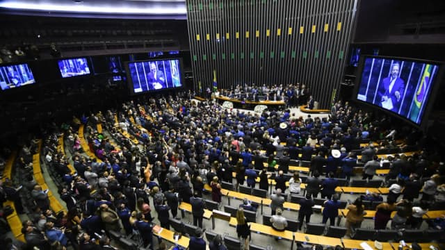Plenário do Congresso Nacional durante sessão (foto de arquivo)