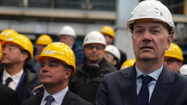 Roland Lescure, ministro da Economia e Finanças da França, em evento oficial