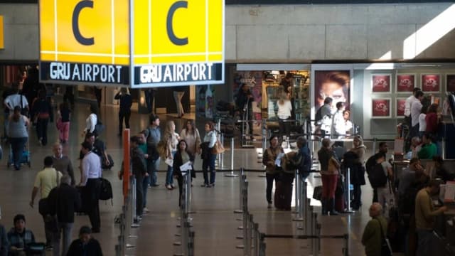 Terminal de passageiros do Aeroporto Internacional de Guarulhos